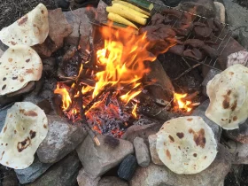 روشن کردن آتش در طبیعت