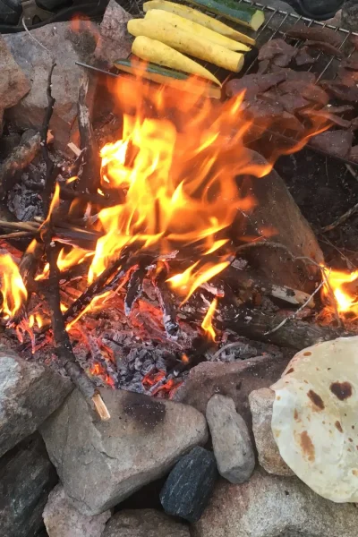 روشن کردن آتش در طبیعت